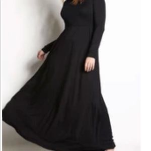 Rebdolls Long Sleeve Skater Maxi Dress